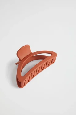 Seed Heritage Hair Accessories-Crescent Hair Claw Brick