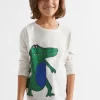 Seed Heritage T-Shirts & Tops-Croc Tee Oat Marle