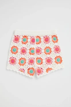 Seed Heritage Shorts-Crochet Short Multi