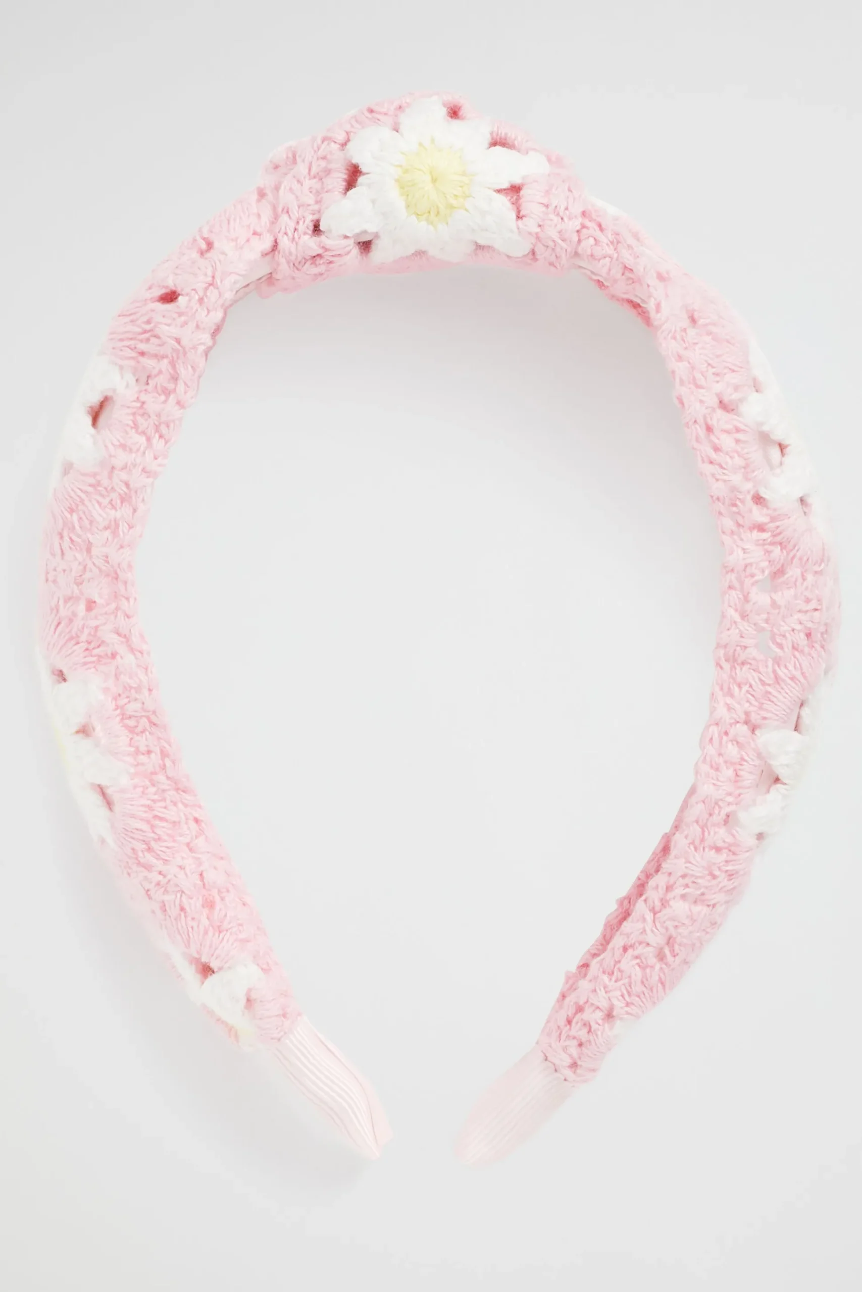Seed Heritage Hair Accessories-Crochet Turban Headband Dusty Rose