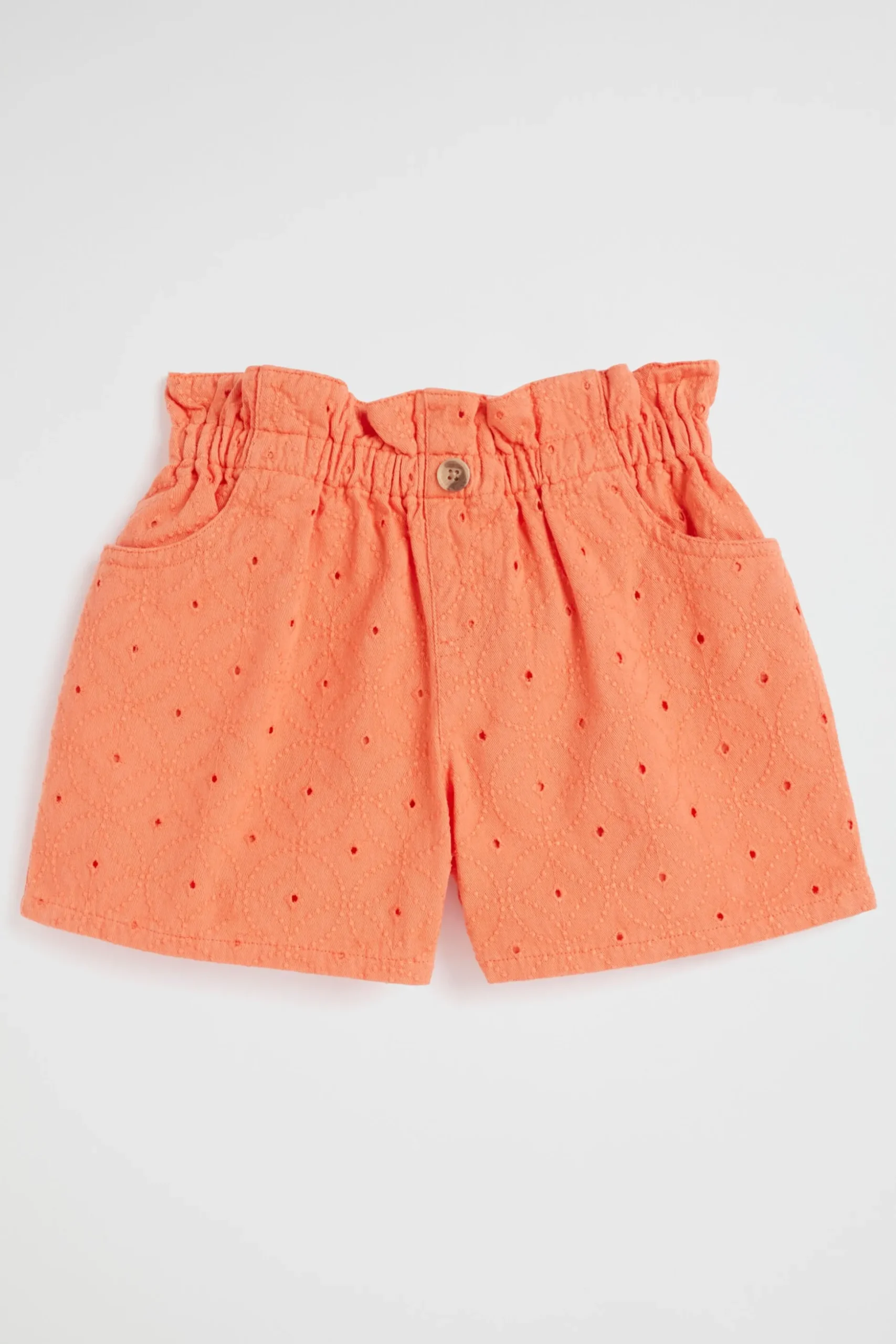 Seed Heritage Shorts-Cutwork Short Tangerine