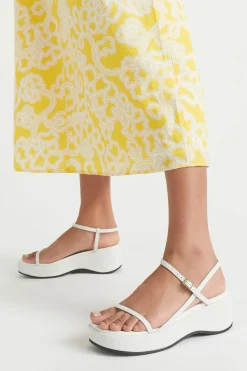 Seed Heritage Sandals & Thongs-Dahlia Strappy Wedge White