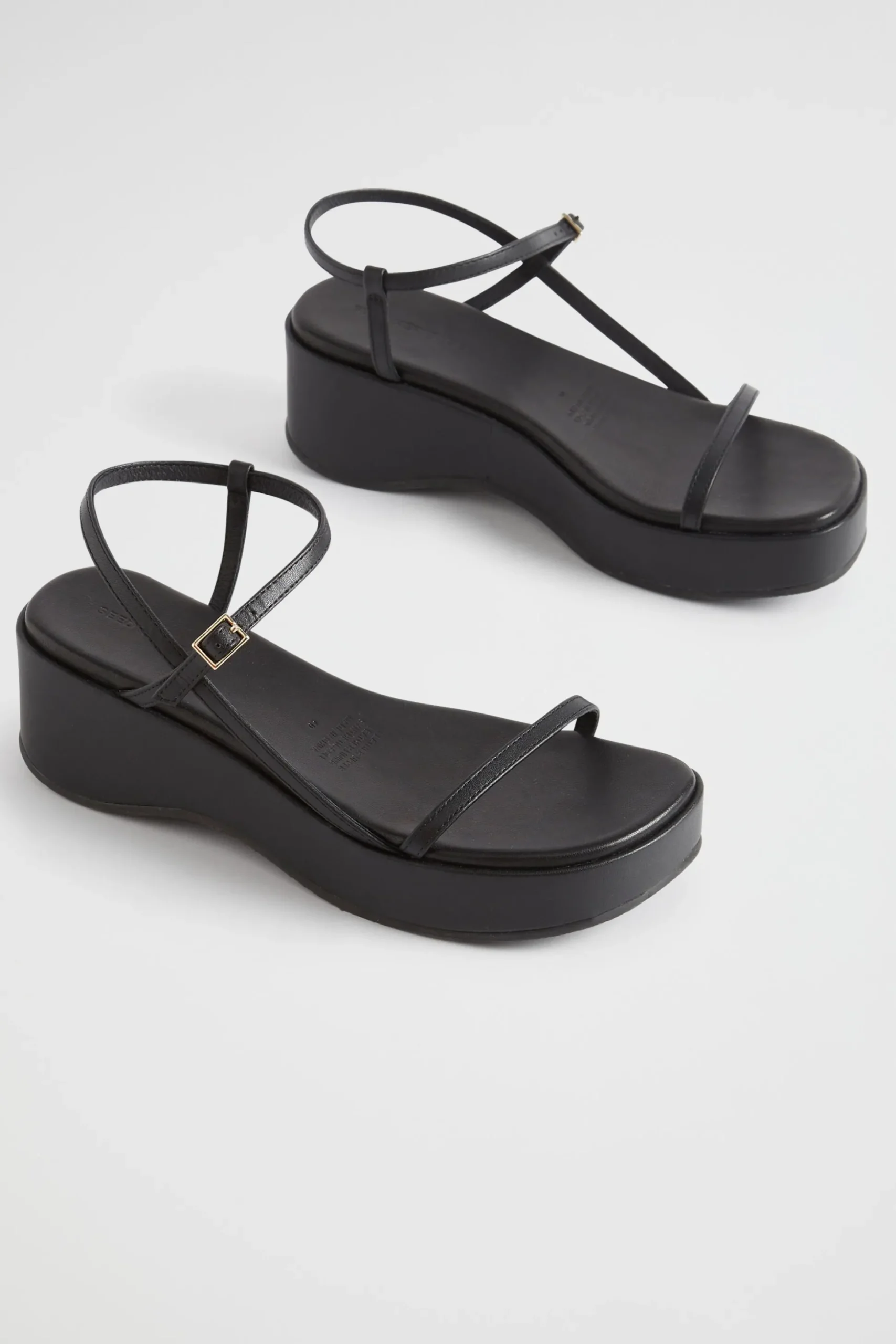 Seed Heritage Sandals & Thongs-Dahlia Strappy Wedge Black