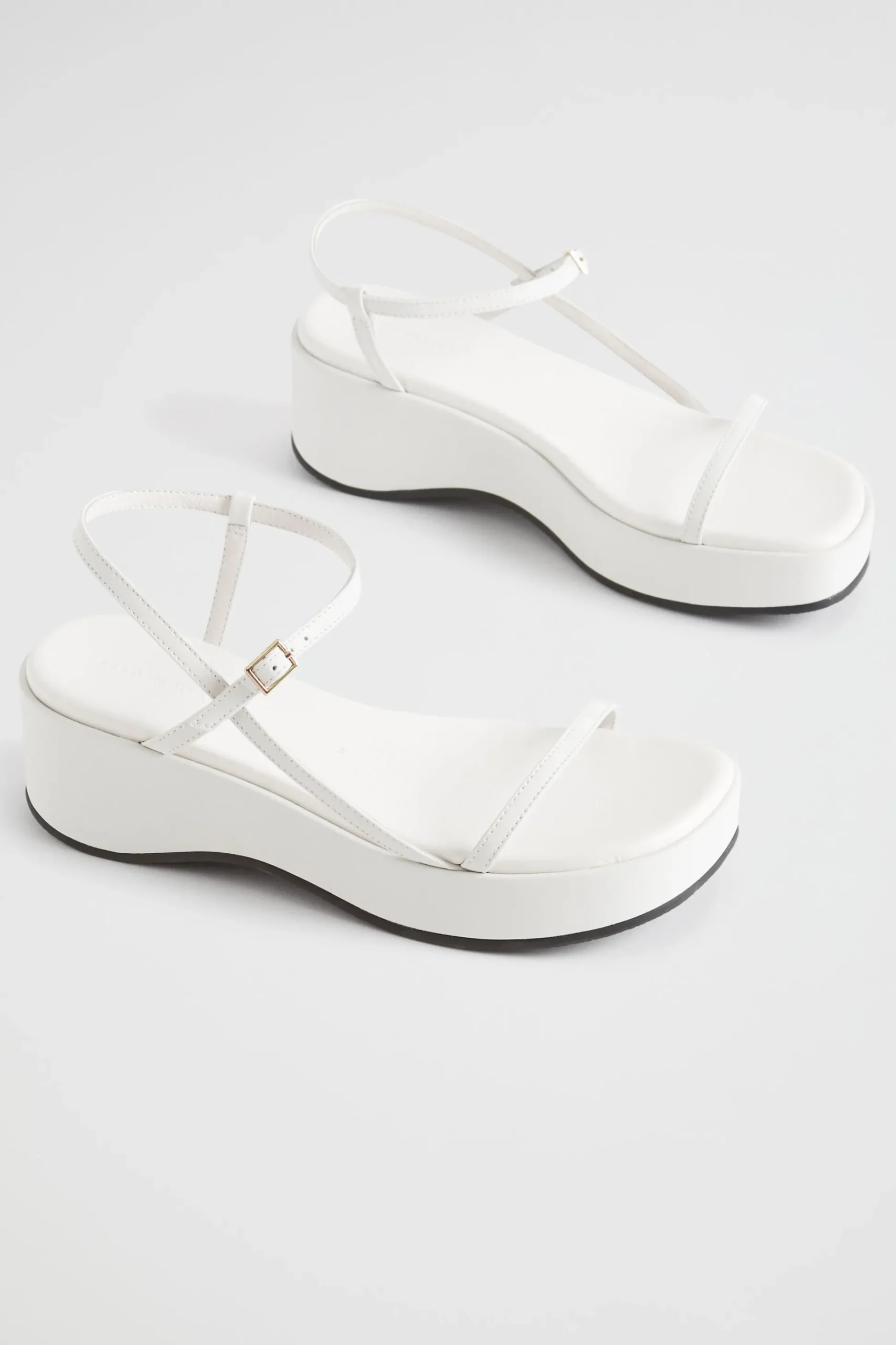 Seed Heritage Sandals & Thongs-Dahlia Strappy Wedge White