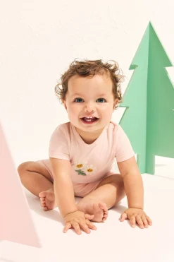 Seed Heritage Bodysuits & Onesies-Daisy Bodysuit Rosewater