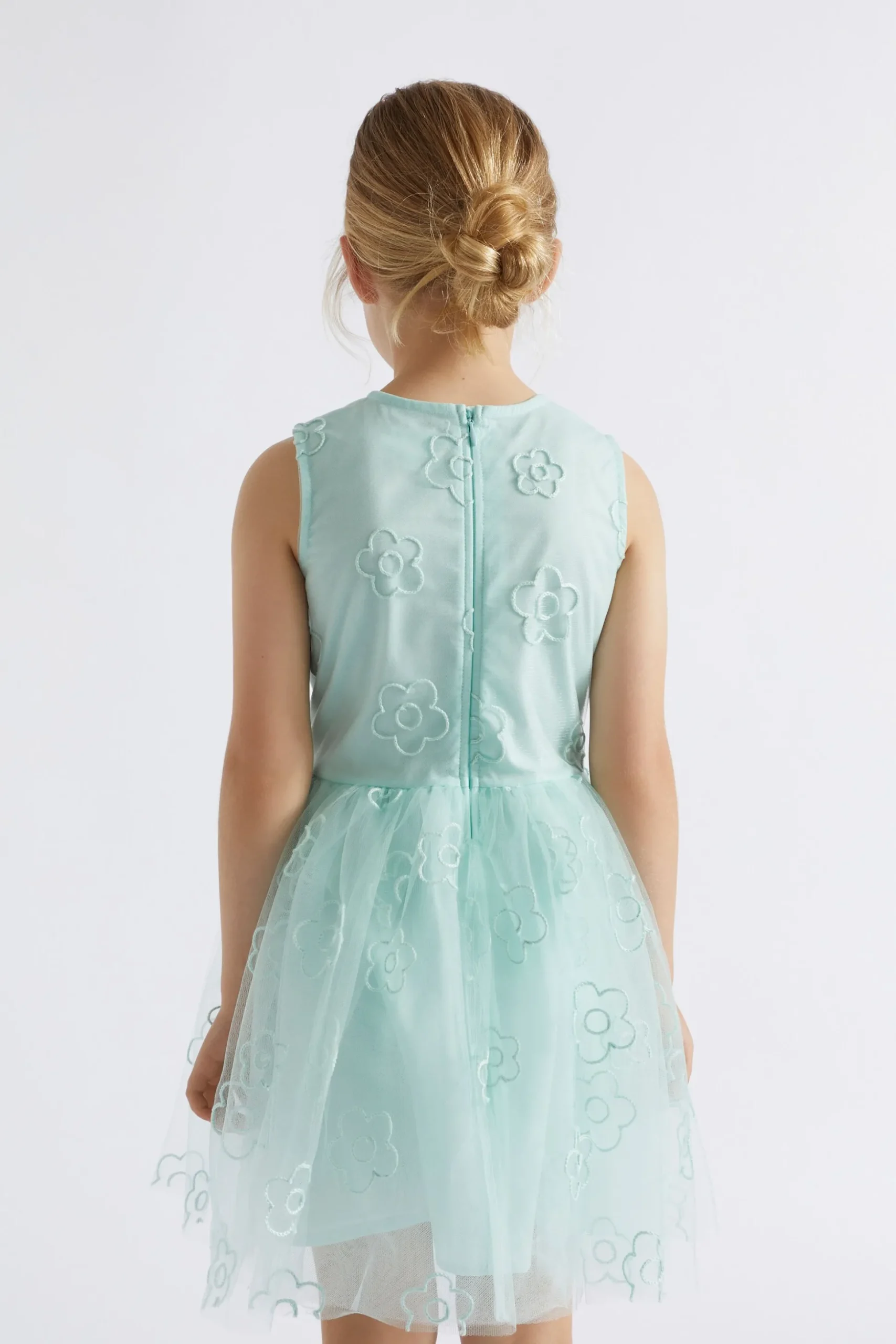 Seed Heritage Dresses-Daisy Embroidered Dress Mint