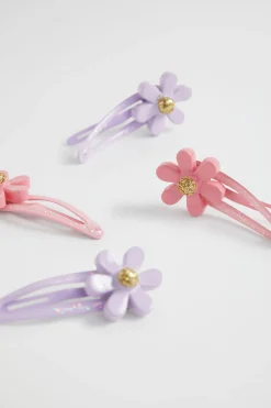 Seed Heritage Hair Accessories-Daisy Glitter Snap Pack Multi