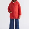 Seed Heritage Jackets & Vests-Daisy Quilted Anorak Super Red