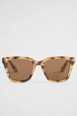Seed Heritage Sunglasses & Glasses-Danielle D Frame Sunglasses Milky Tort