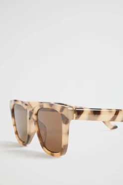 Seed Heritage Sunglasses & Glasses-Danielle D Frame Sunglasses Milky Tort