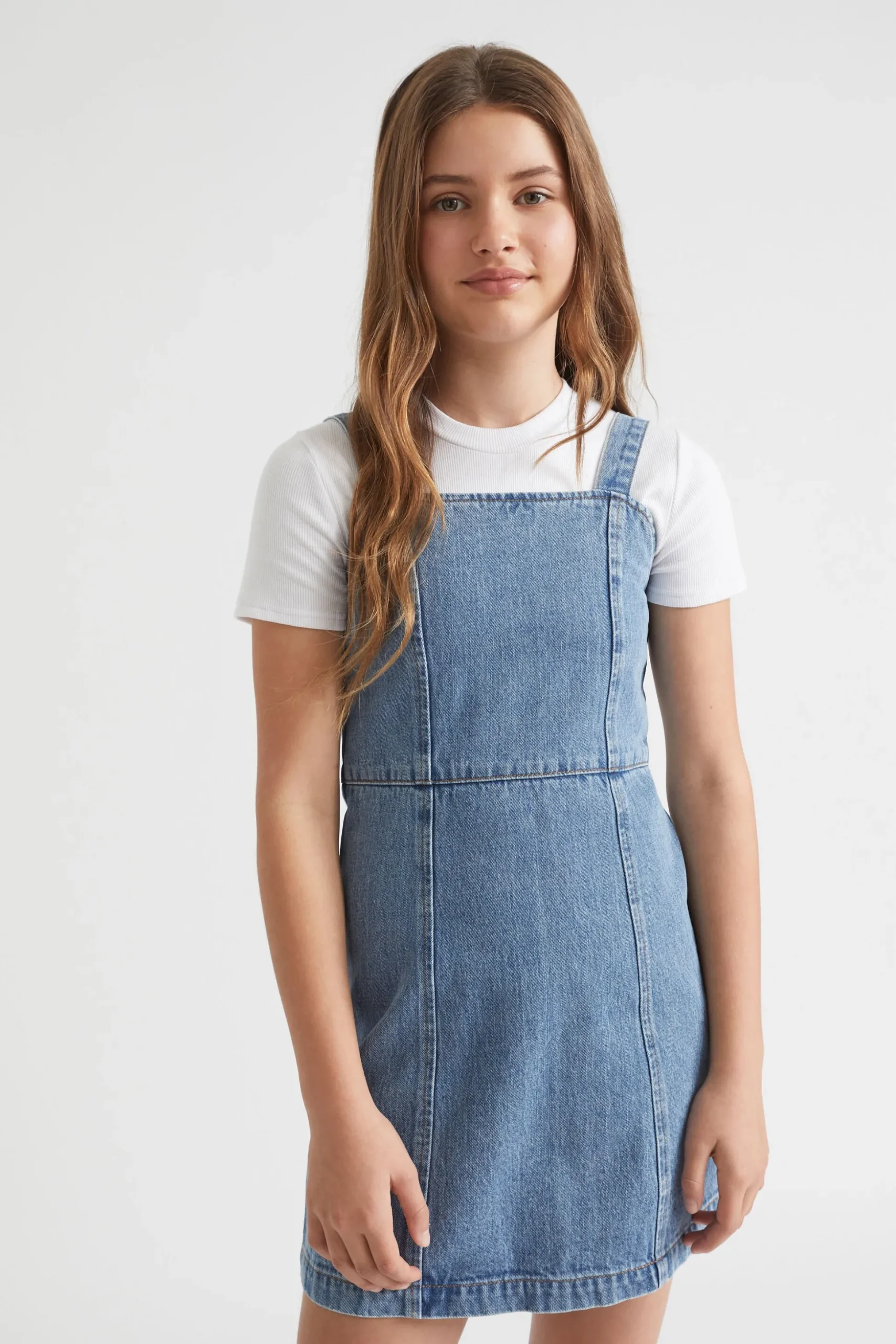 Seed Heritage Denim & Jeans-Denim A-Line Dress Bright Sky