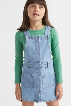 Seed Heritage Denim & Jeans-Denim Pinafore Original Indigo