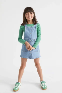 Seed Heritage Denim & Jeans-Denim Pinafore Original Indigo