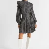 Seed Heritage Dresses-Diamond Geo Mini Dress Midnight Sky Geo