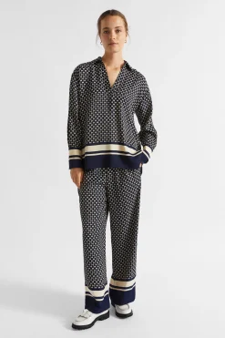 Seed Heritage Pants-Diamond Geo Pant Midnight Sky Geo