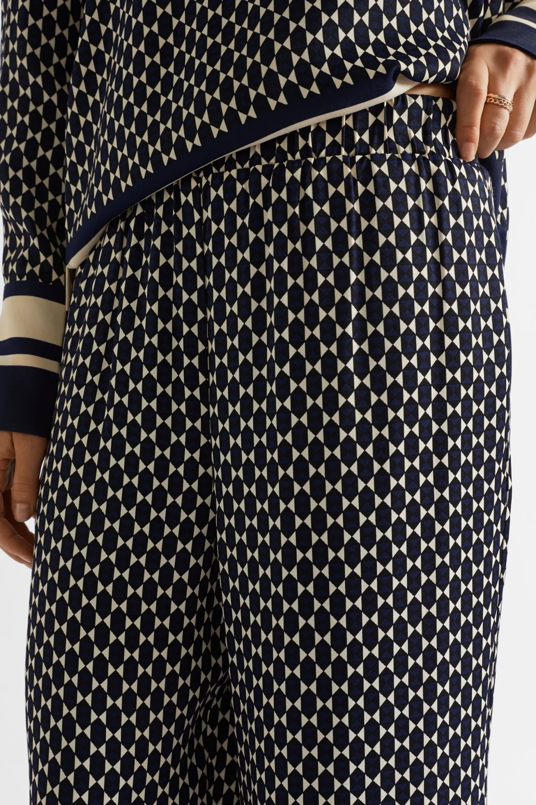 Seed Heritage Pants-Diamond Geo Pant Midnight Sky Geo