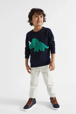 Seed Heritage Knitwear & Sweaters-Dino Crew Knit Midnight Blue