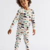 Seed Heritage Pyjamas & Sleepwear-Dino Pyjama Oat Marle