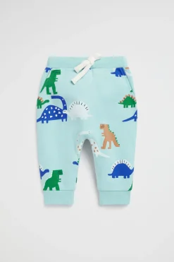 Seed Heritage Pants-Dino Trackpant Lagoon