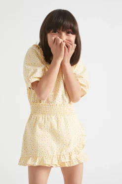 Seed Heritage Shorts-Ditsy Skort Buttercup