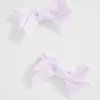 Seed Heritage Hair Accessories-Double Bow Clips Orchid