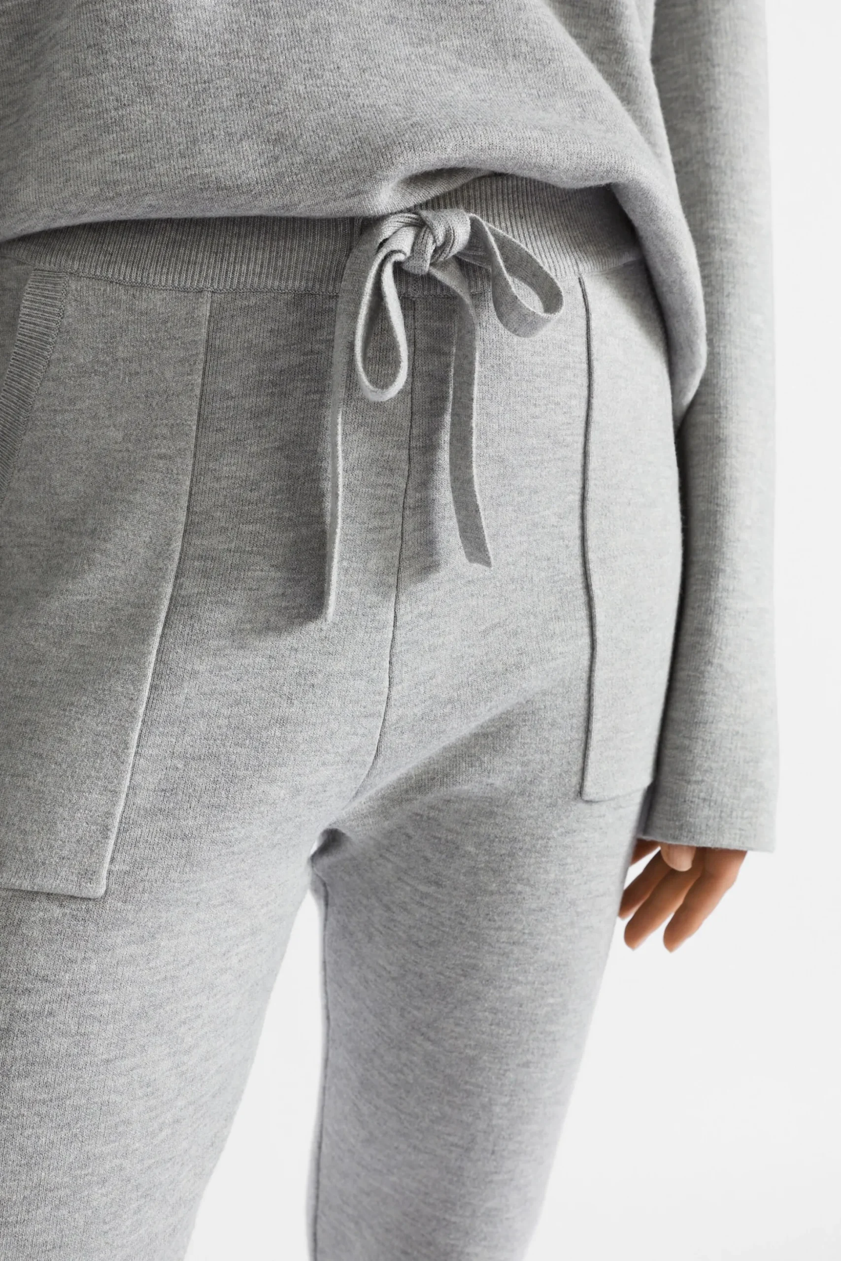 Seed Heritage Pants-Double Knit Trackpant Silver Marle
