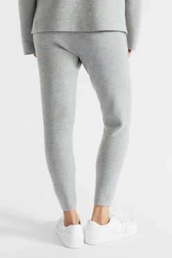 Seed Heritage Pants-Double Knit Trackpant Silver Marle