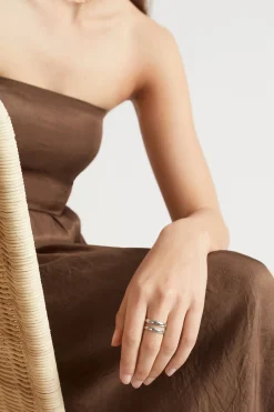 Seed Heritage Jewellery-Double Ring Silver
