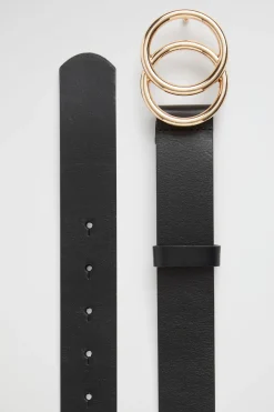 Seed Heritage Belts-Double Ring Belt Black