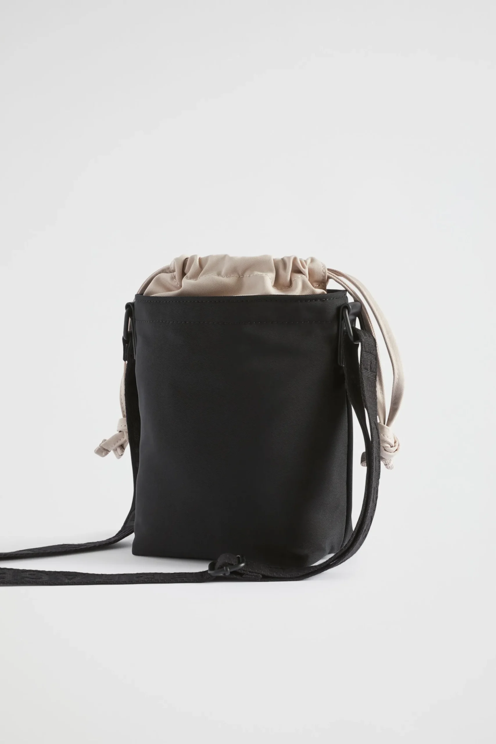 Seed Heritage Cross Body-Drawstring Crossbody Black