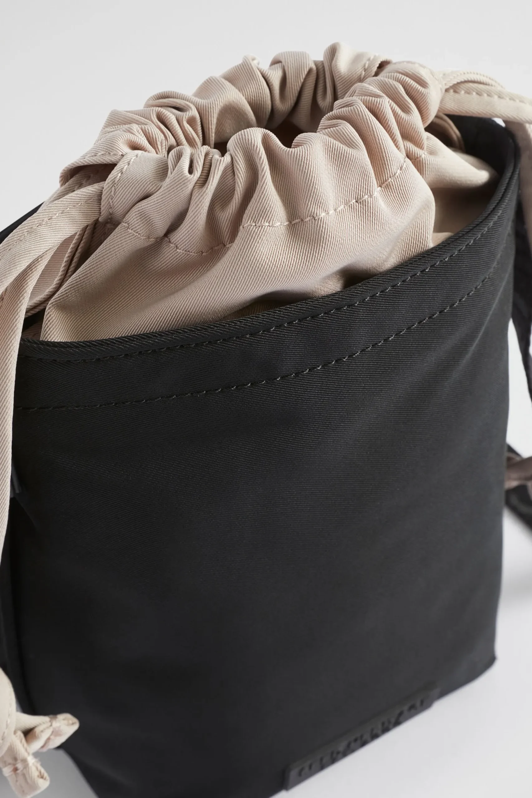 Seed Heritage Cross Body-Drawstring Crossbody Black