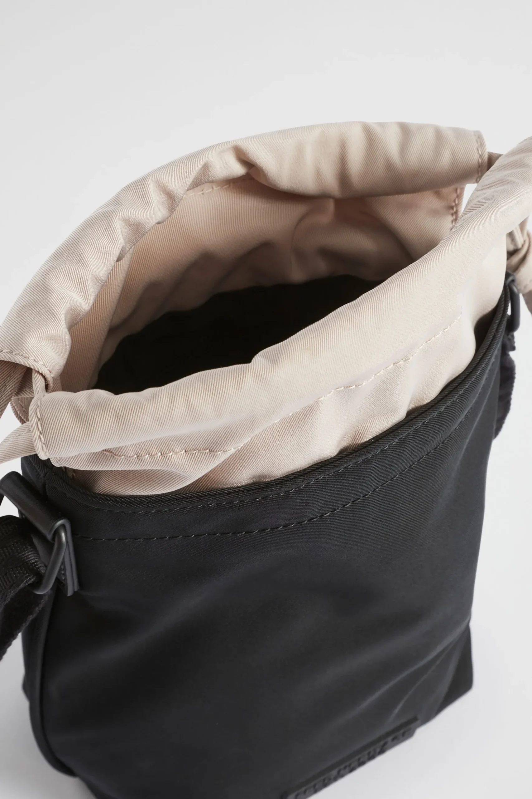 Seed Heritage Cross Body-Drawstring Crossbody Black