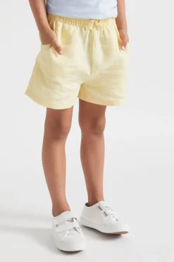 Seed Heritage Shorts-Easy Linen Short Lemon