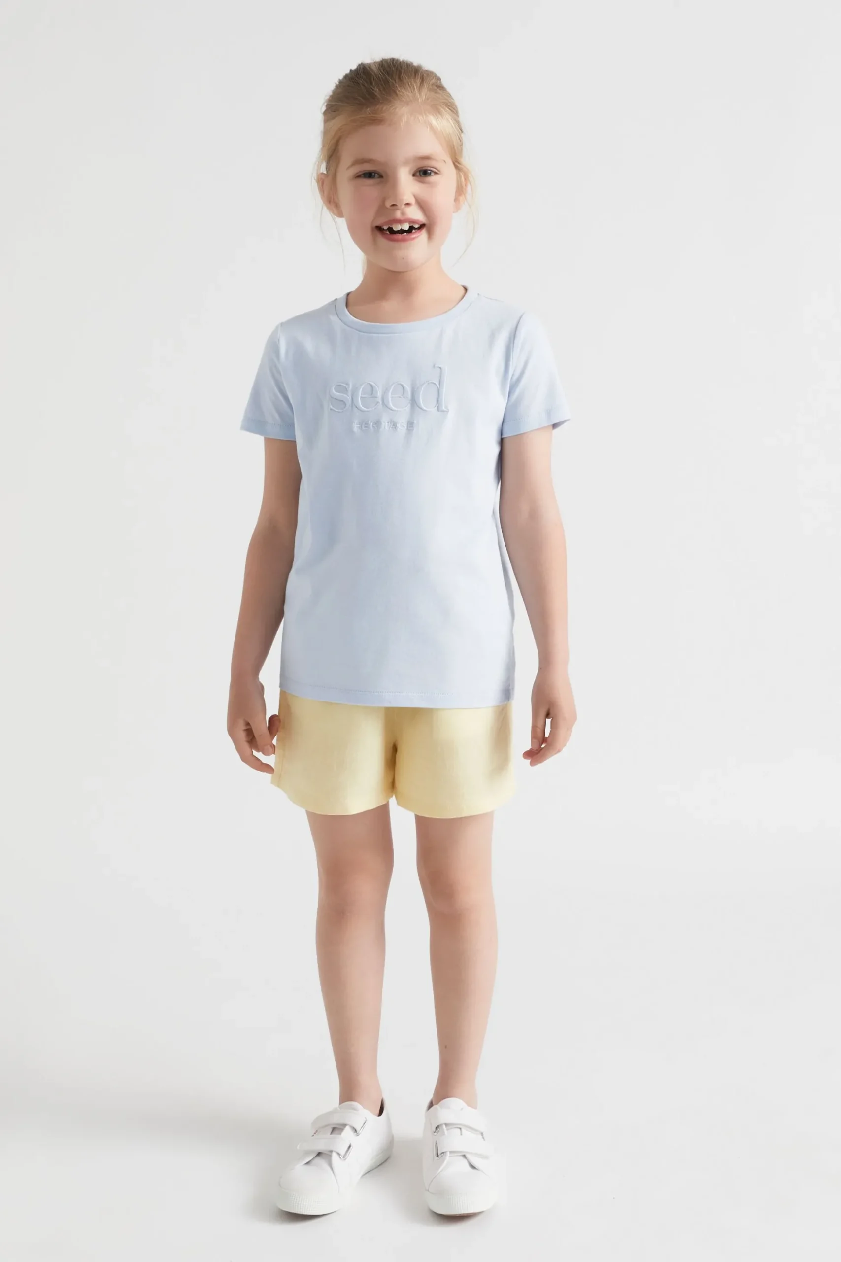 Seed Heritage Shorts-Easy Linen Short Lemon