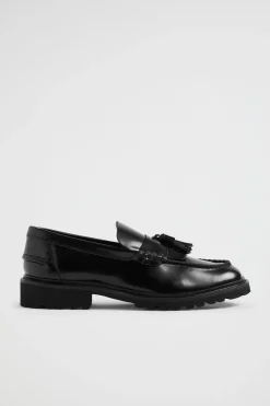 Seed Heritage Loafers-Effy Chunky Loafer Black