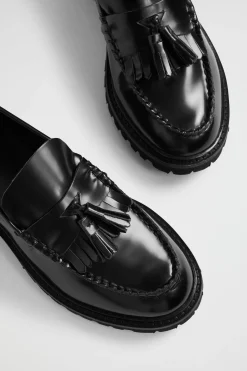 Seed Heritage Loafers-Effy Chunky Loafer Black