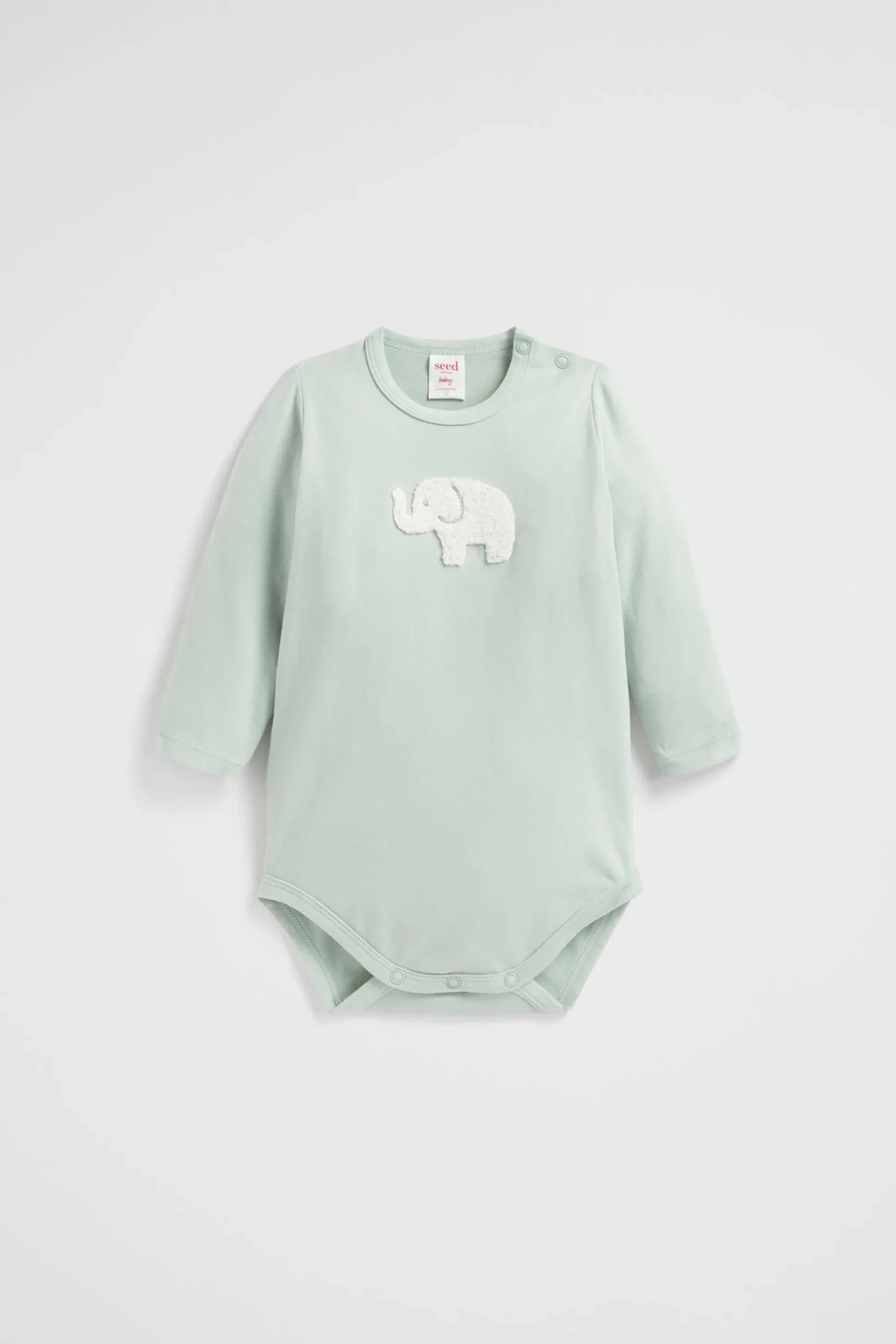Seed Heritage Bodysuits & Onesies-Elephant Bodysuit Sage
