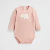 Seed Heritage Bodysuits & Onesies-Elephant Bodysuit Chalk Pink