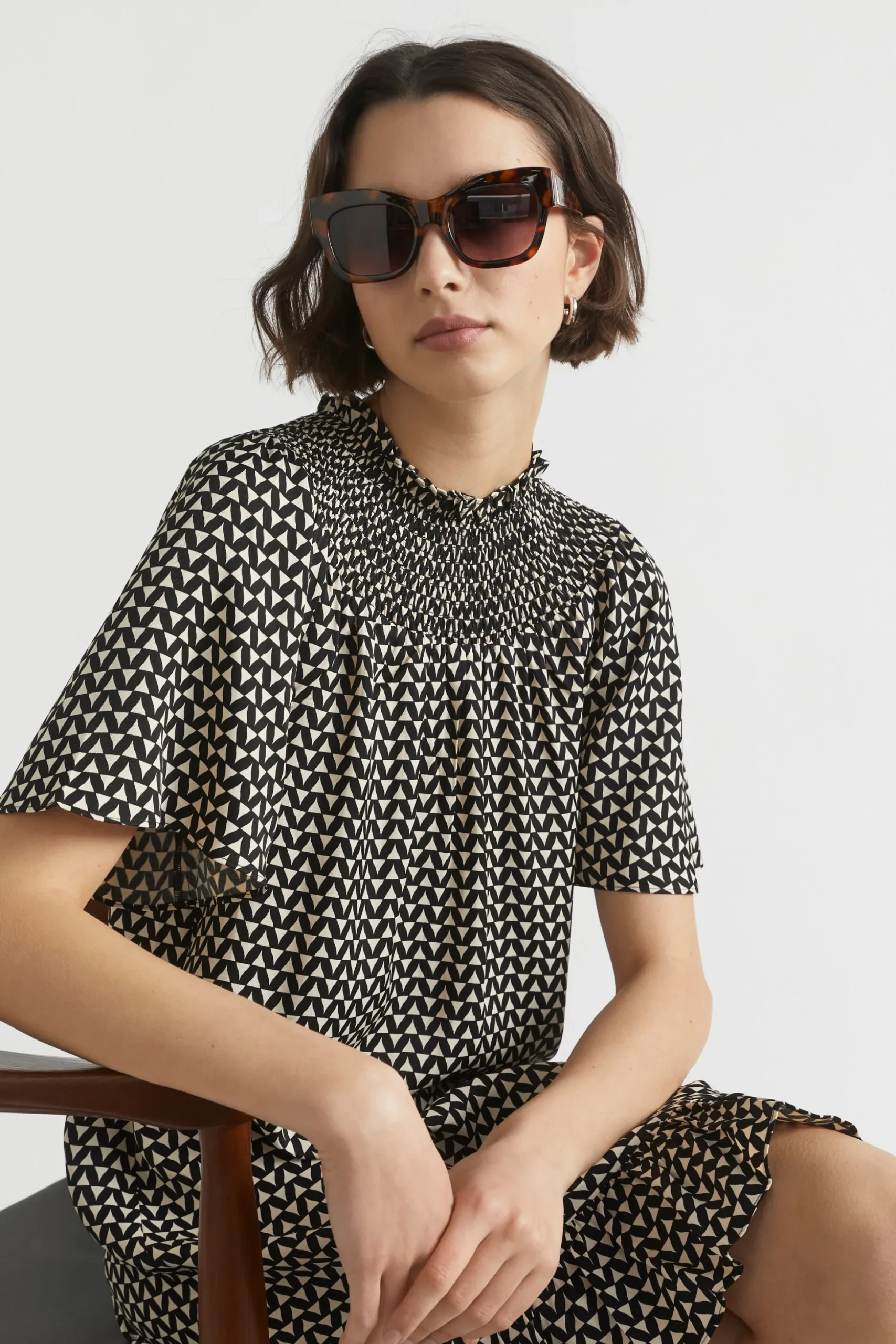 Seed Heritage Sunglasses & Glasses-Elle Sunglasses Dark Tort