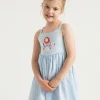 Seed Heritage Dresses-Embroidered Dress Baby Blue