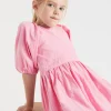 Seed Heritage Dresses-Embroidered Dress Candy Pink