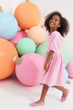 Seed Heritage Dresses-Embroidered Dress Candy Pink
