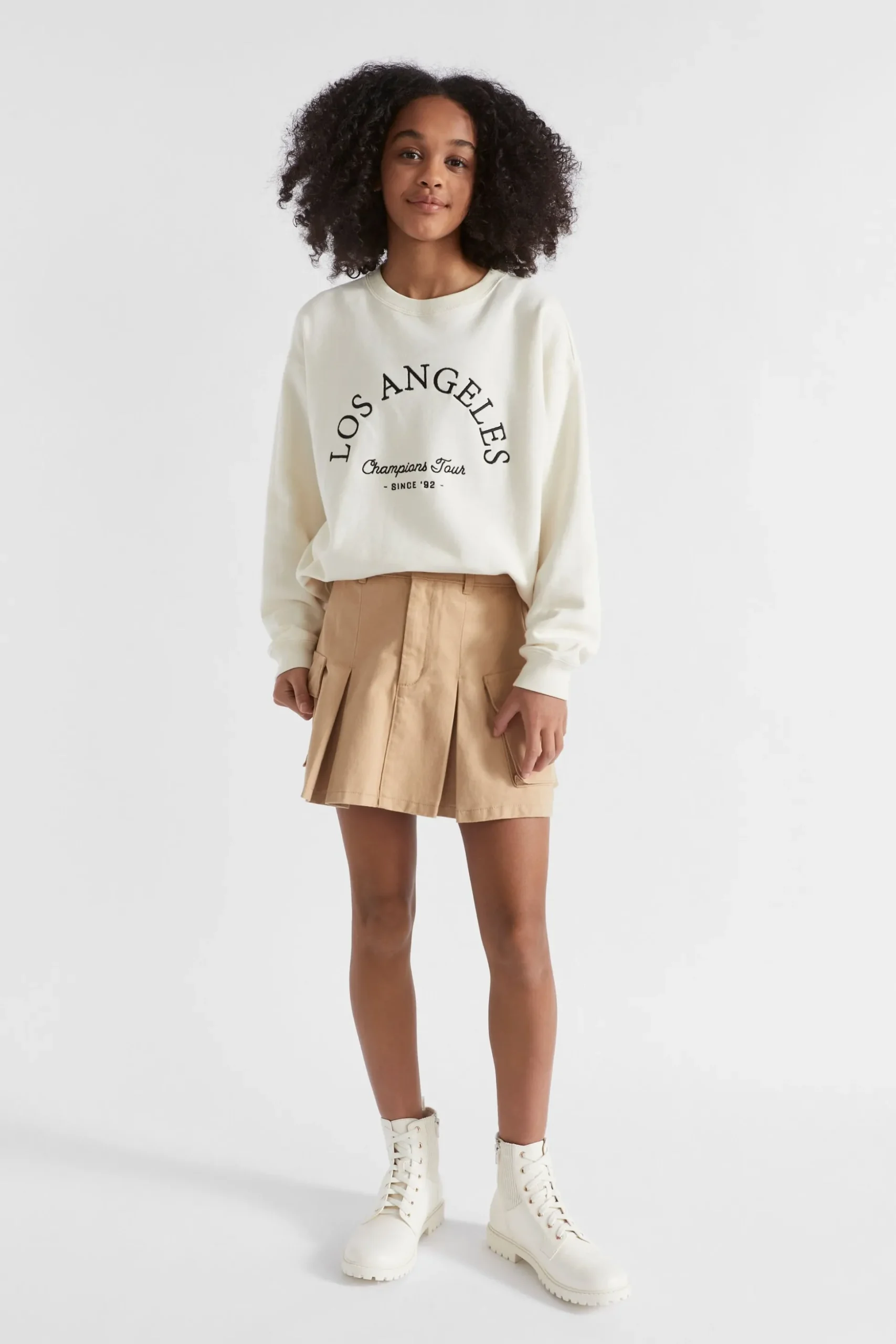 Seed Heritage Knitwear & Sweaters-Embroidered Sweat Vintage Cream