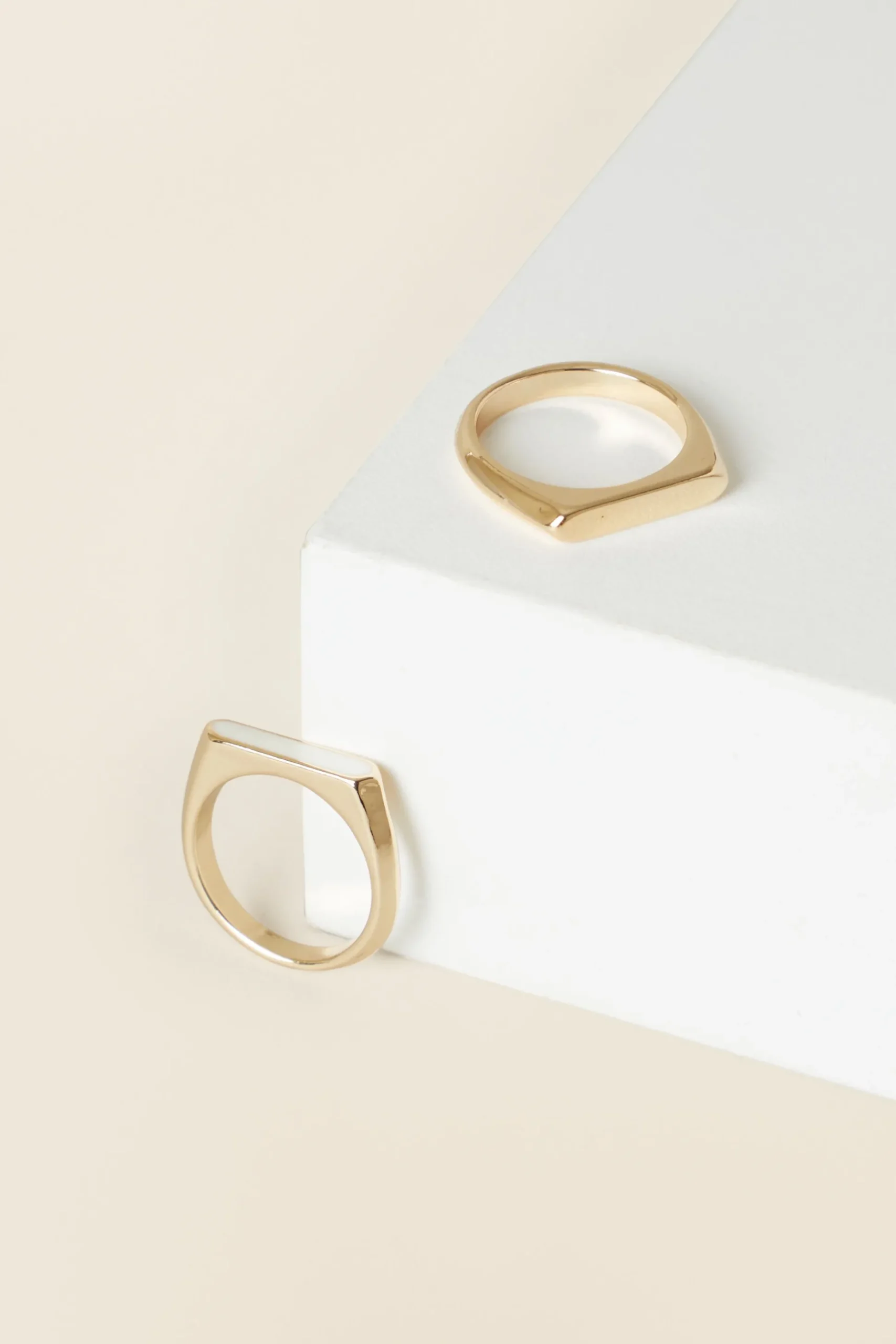 Seed Heritage Jewellery-Enamel Ring Pack Multi