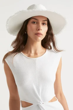 Seed Heritage Hats & Gloves-Essential Wide Brim Panama White