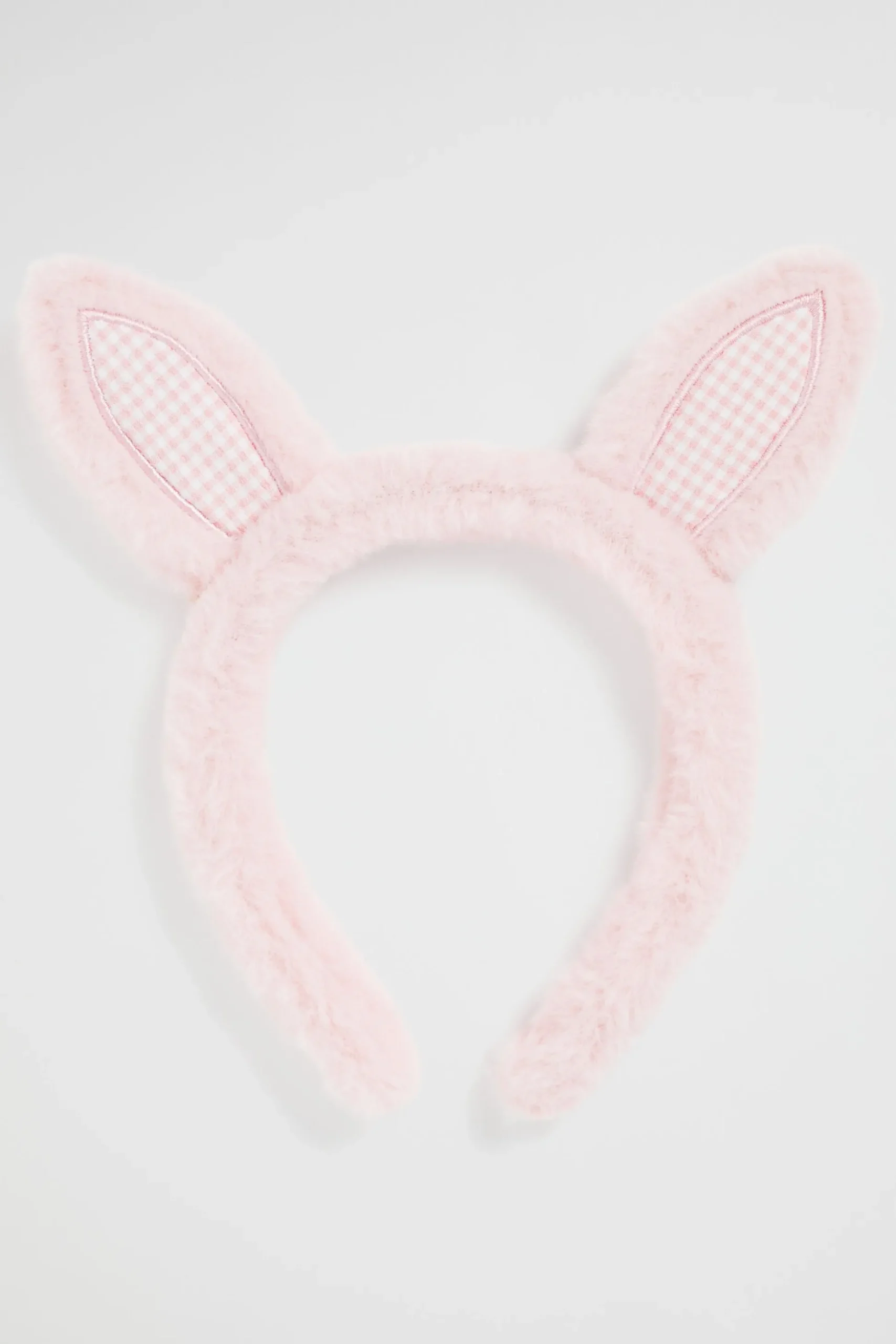 Seed Heritage Hair Accessories-Faux Fur Bunny Headband Dusty Rose