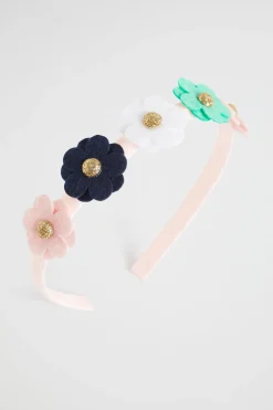 Seed Heritage Hair Accessories-Felt Daisy Headband Multi