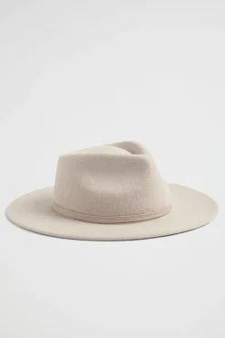 Seed Heritage Hats & Gloves-Felt Fedora Light Storm