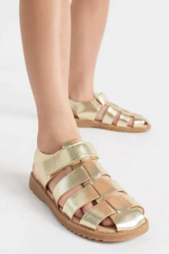 Seed Heritage Sandals & Slides-Fisherman Sandal Gold