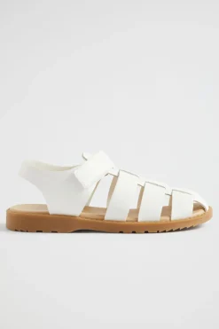 Seed Heritage Sandals & Slides-Fisherman Sandal White